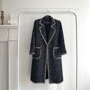 Black Sequin Coat